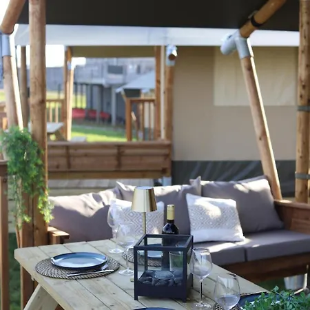 Safaritent Wood Xl Met Tuinzicht * Nieuwe Wetering