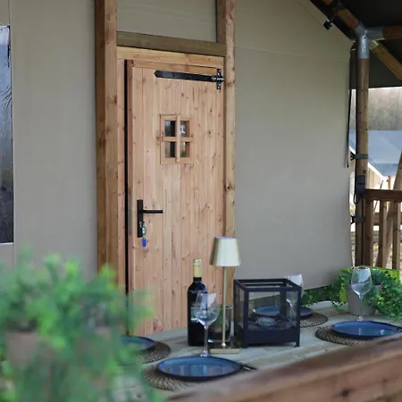 Tente de luxe Safaritent Wood Xl Met Tuinzicht *