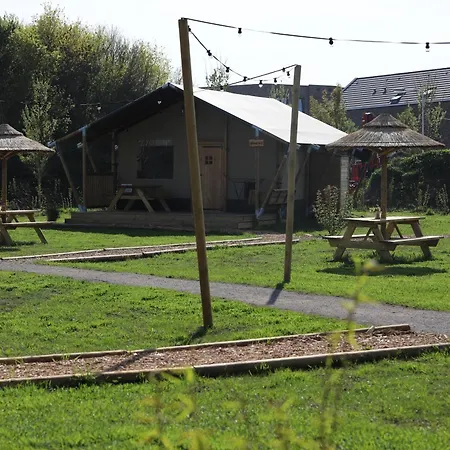 Safaritent Wood Xl Met Tuinzicht Nieuwe Wetering