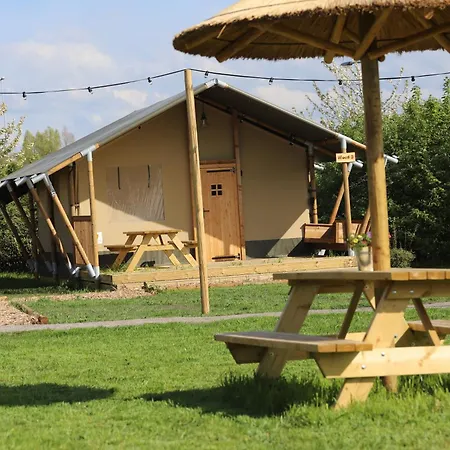 Safaritent Wood Xl Met Tuinzicht *